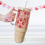 Valentine's Day Flowers and Candy 40oz Glass Or Plastic Tumbler With Lid and Straw from Sip Sip Hooray – Tumblers