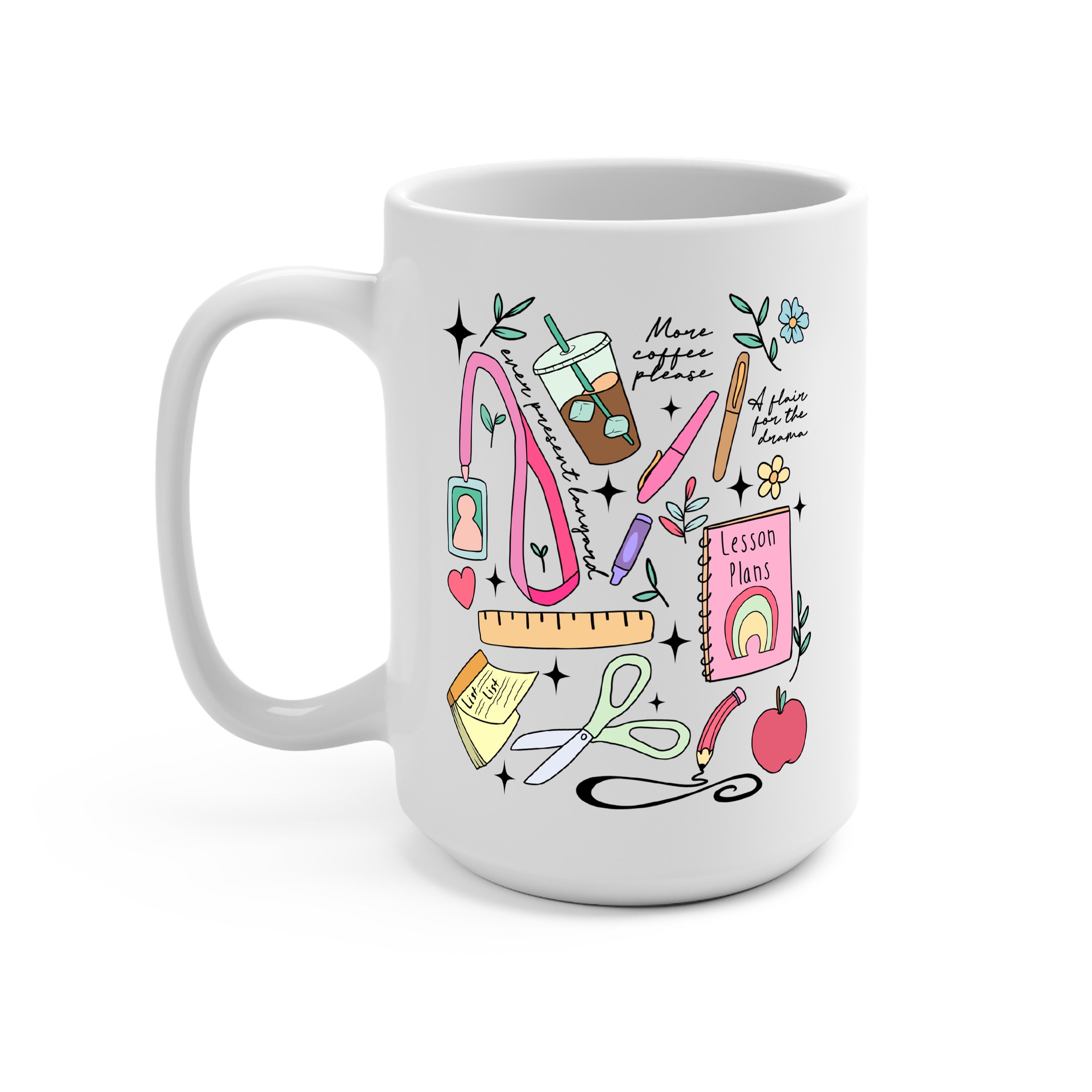 Teacher Mode Glass Cup, Mug & Tumbler with Lid and Straw