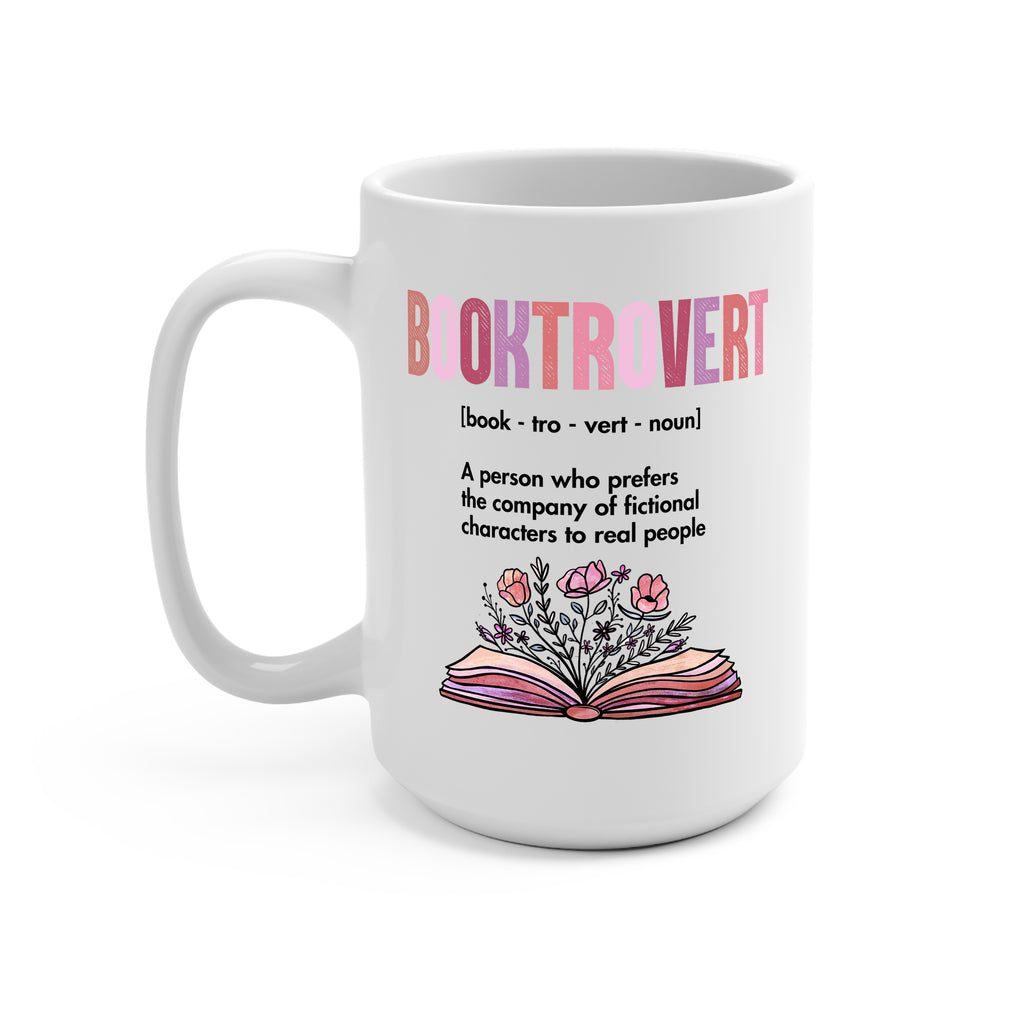 Booktrovert Glass Cup, Mug & Tumbler with Lid and Straw