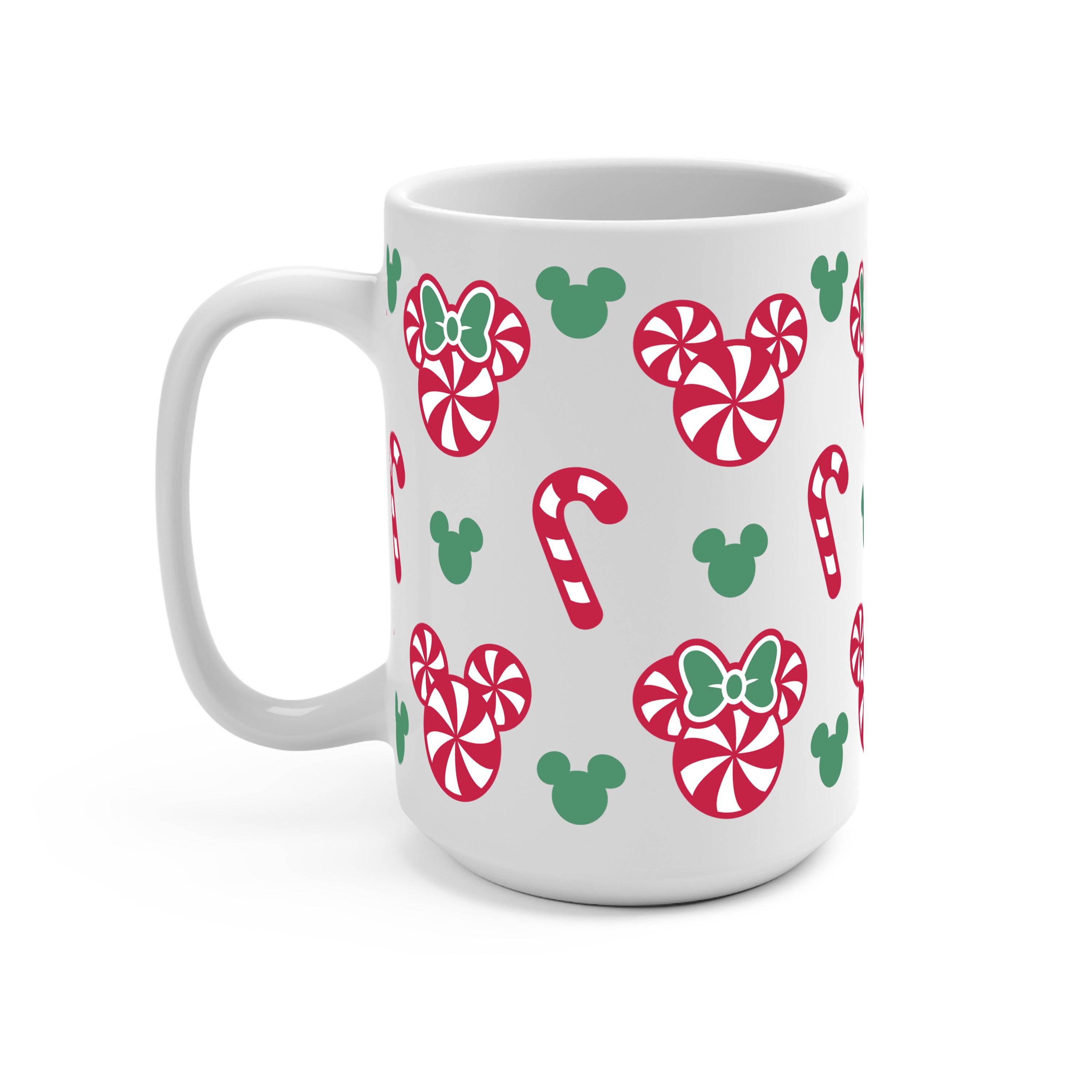 Candy Mouse Glass Cup, Mug & Tumbler with Lid and Straw