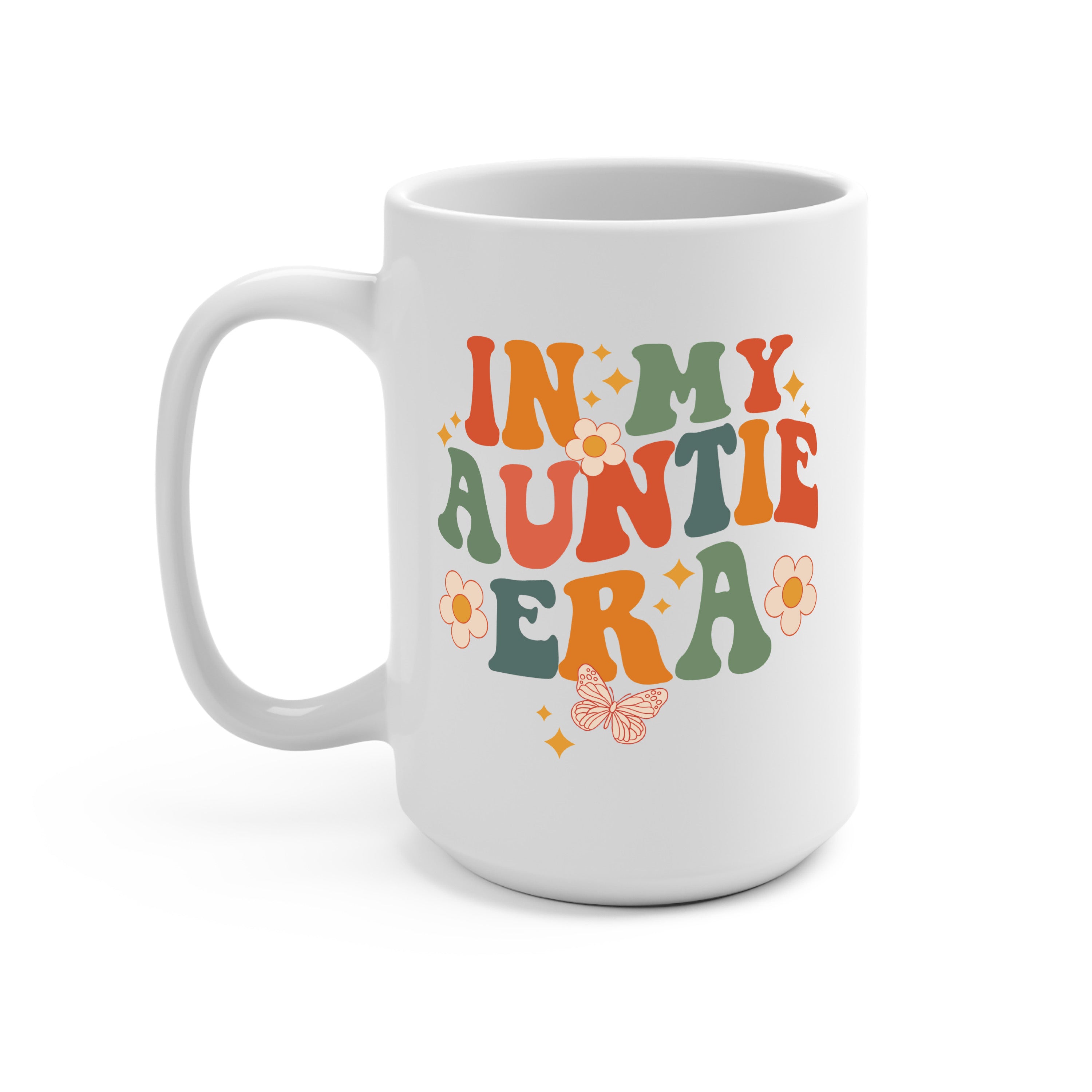 In My Auntie Era Glass Cup, Mug & Tumbler with Lid and Straw