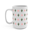 Western Mini Cacti Glass Cup, Mug & Tumbler with Lid and Straw