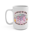 I'd Rather Be Home Glass Cup, Mug & Tumbler with Lid and Straw