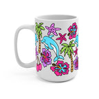 Dolphin Dreams Glass Cup, Mug & Tumbler with Lid and Straw