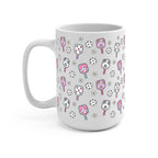 Floral Pickleball Glass Cup, Mug & Tumbler with Lid and Straw