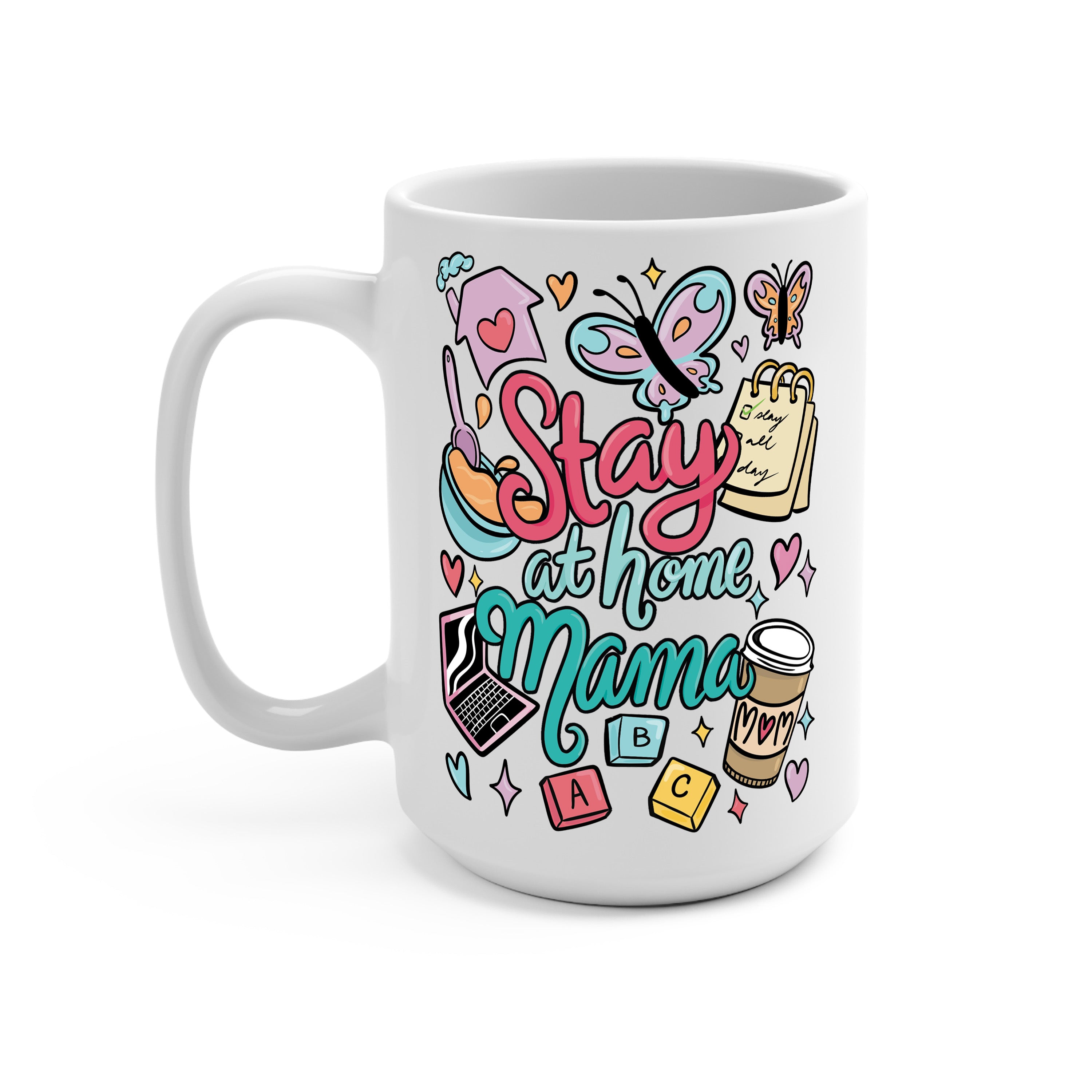 Mom Collection Glass Cup, Mug & Tumbler with Lid and Straw
