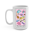 Dog Mom Tarot Glass Cup, Mug & Tumbler with Lid and Straw