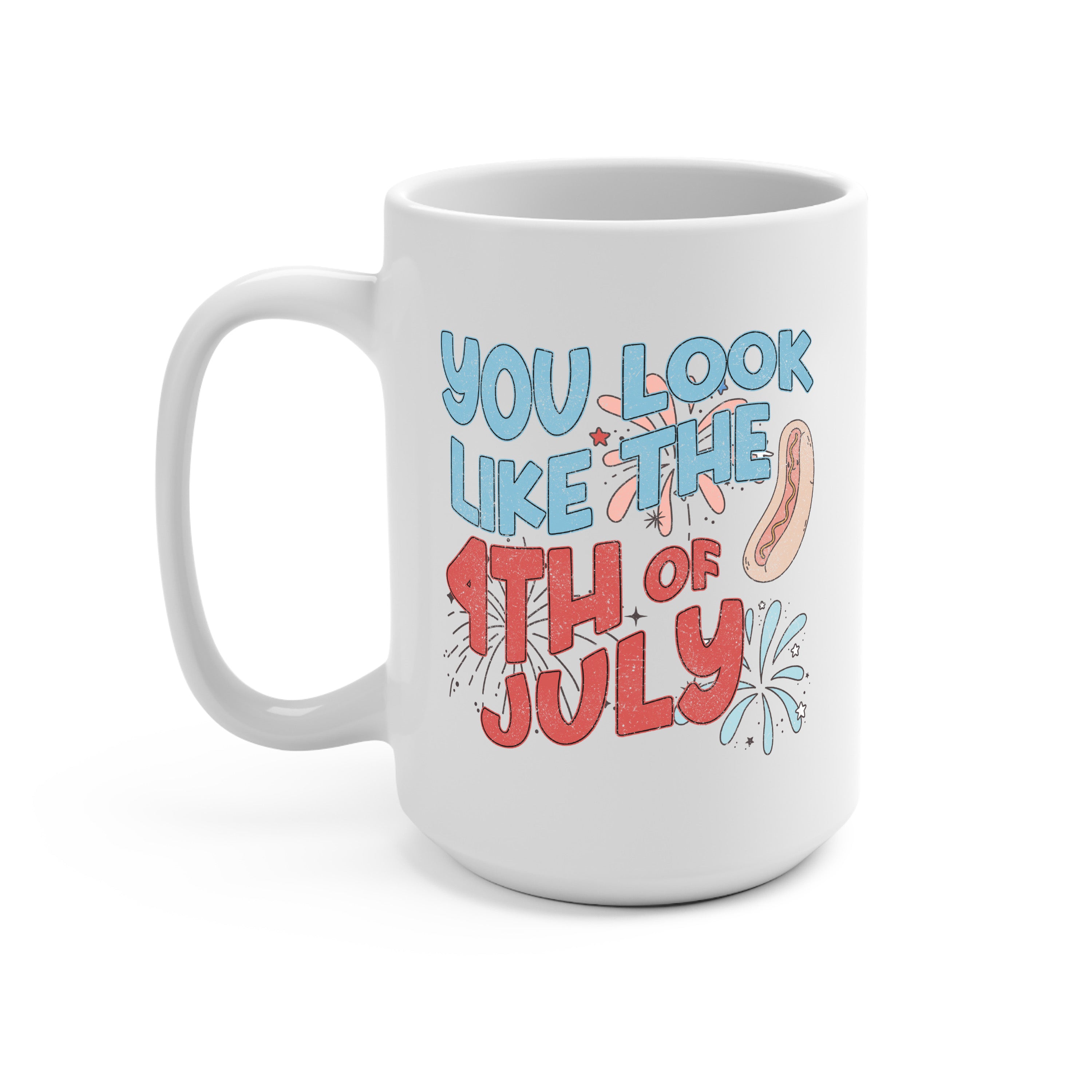 4th Of July Glass Cup, Mug & Tumbler with Lid and Straw