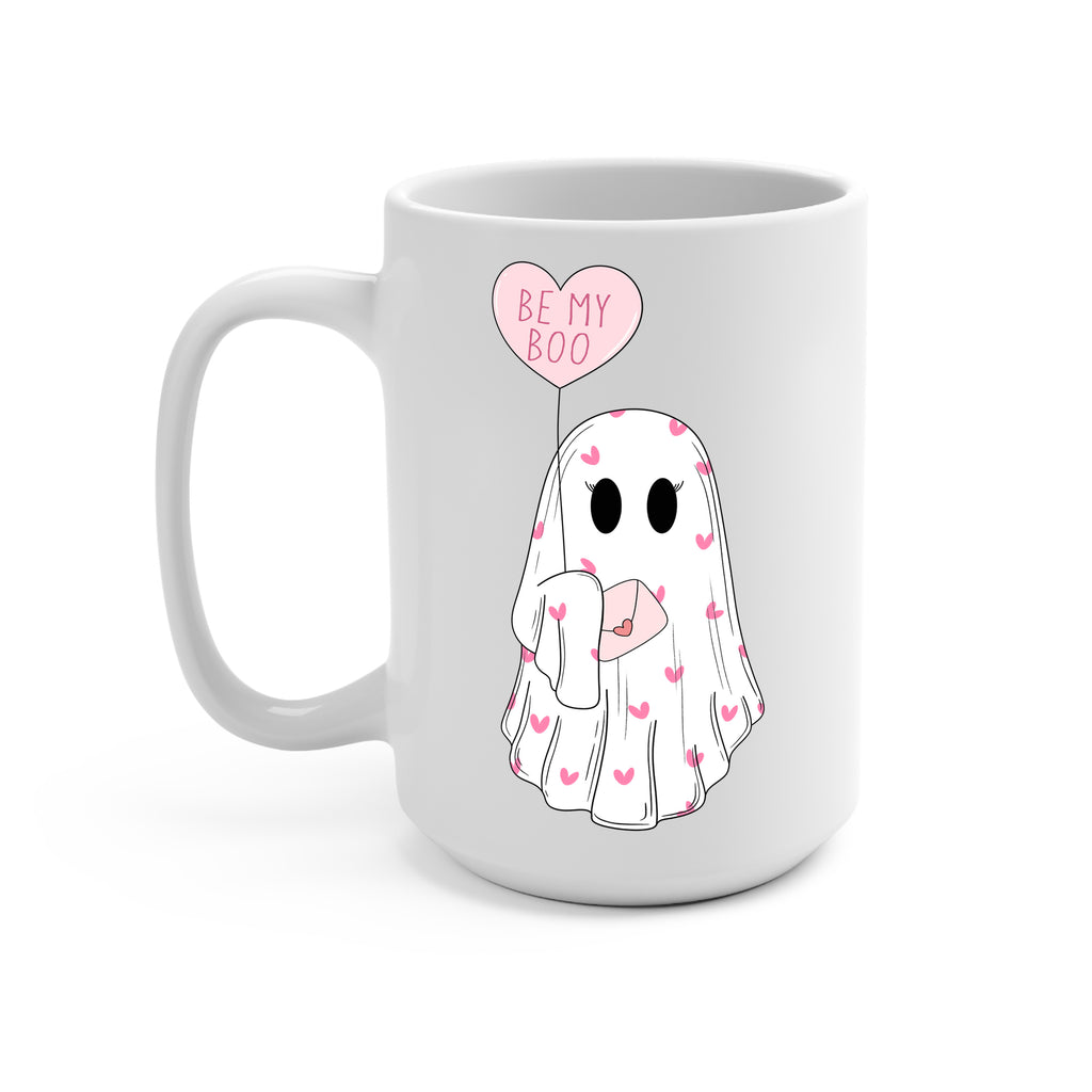 Be My Boo Ghostie Glass Cup, Mug & Tumbler with Lid and Straw