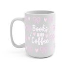 Coquette Books + Coffee Glass Cup, Mug & Tumbler with Lid and Straw