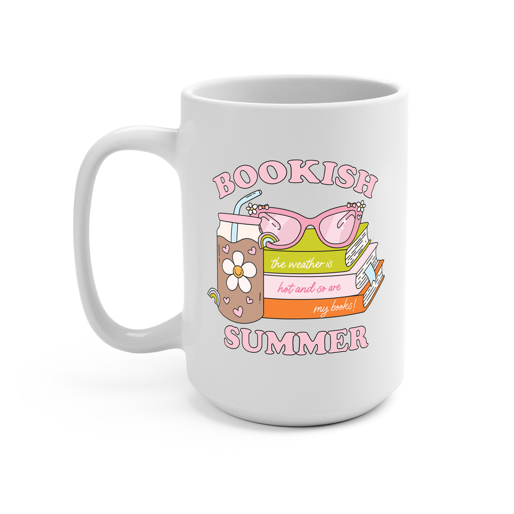 Bookish Summer Glass Cup, Mug & Tumbler with Lid and Straw