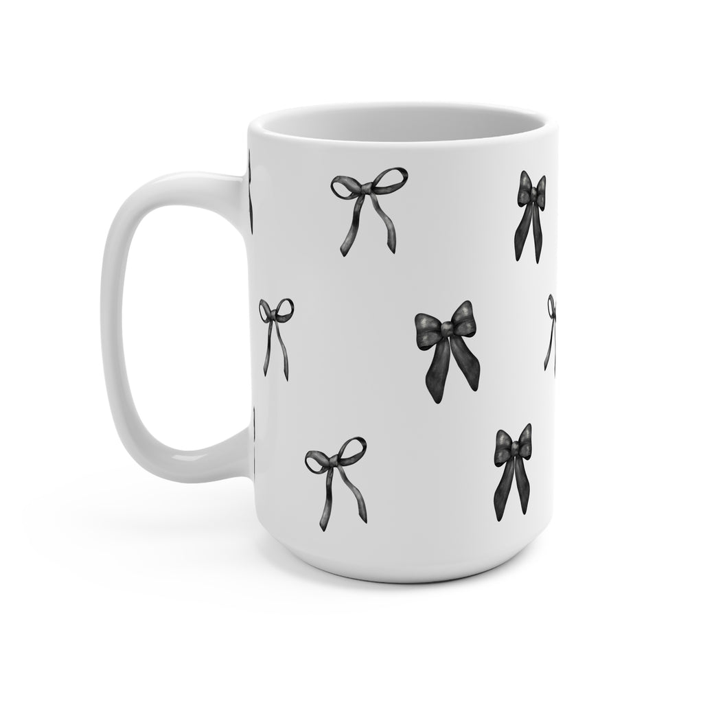 Black Coquette Bows Glass Cup, Mug & Tumbler with Lid and Straw