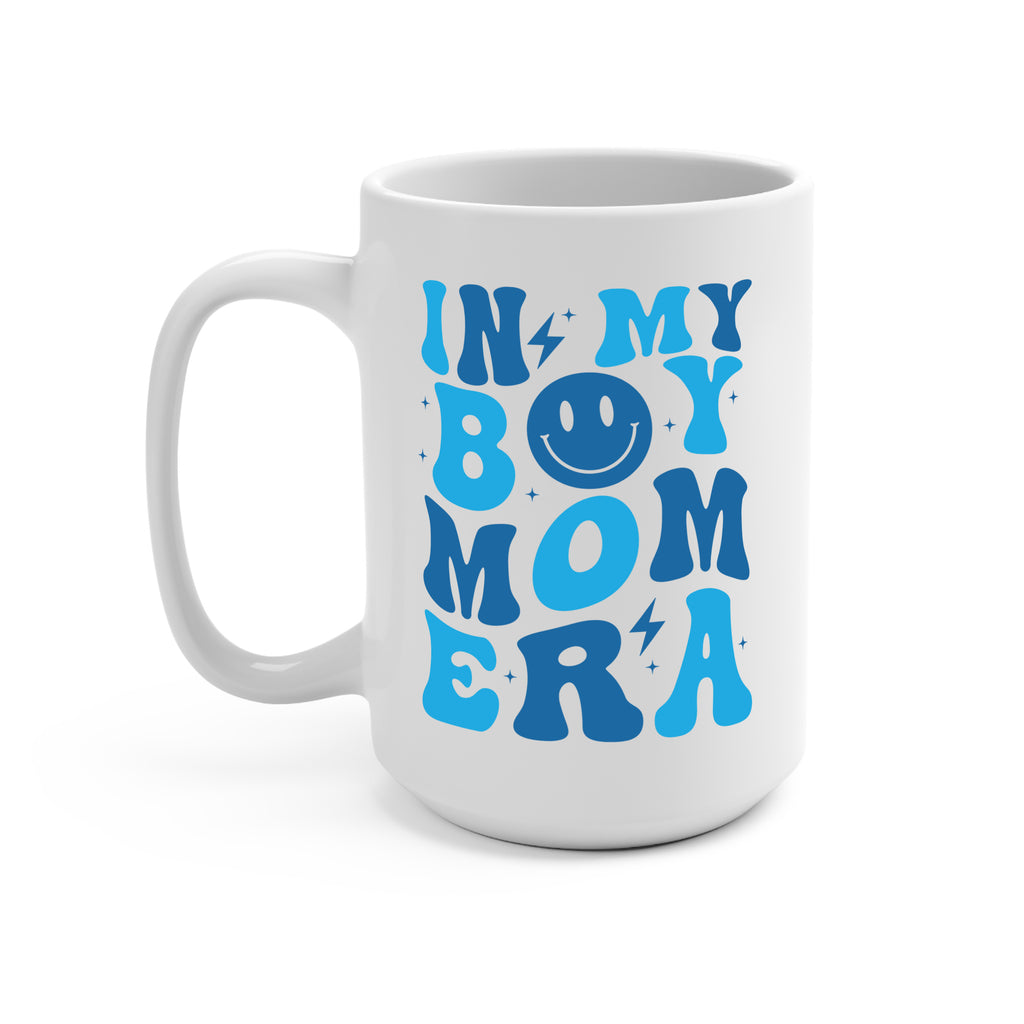 In My Boy Mom Era Glass Cup, Mug & Tumbler with Lid and Straw