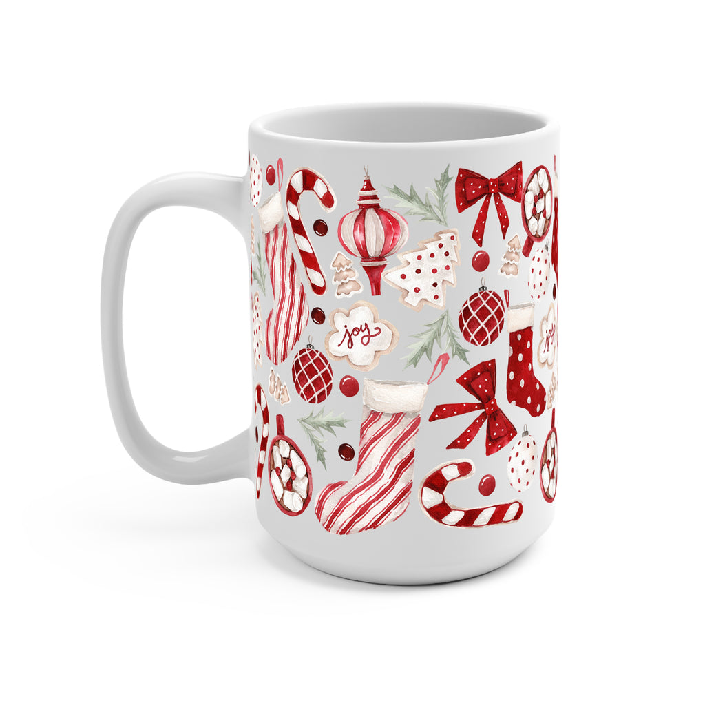 Cozy Christmas Glass Cup, Mug & Tumbler with Lid and Straw