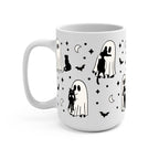 Ghost Holding Cats Glass Cup, Mug & Tumbler with Lid and Straw