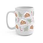 Gingerbread House Christmas Glass Cup, Mug & Tumbler with Lid and Straw