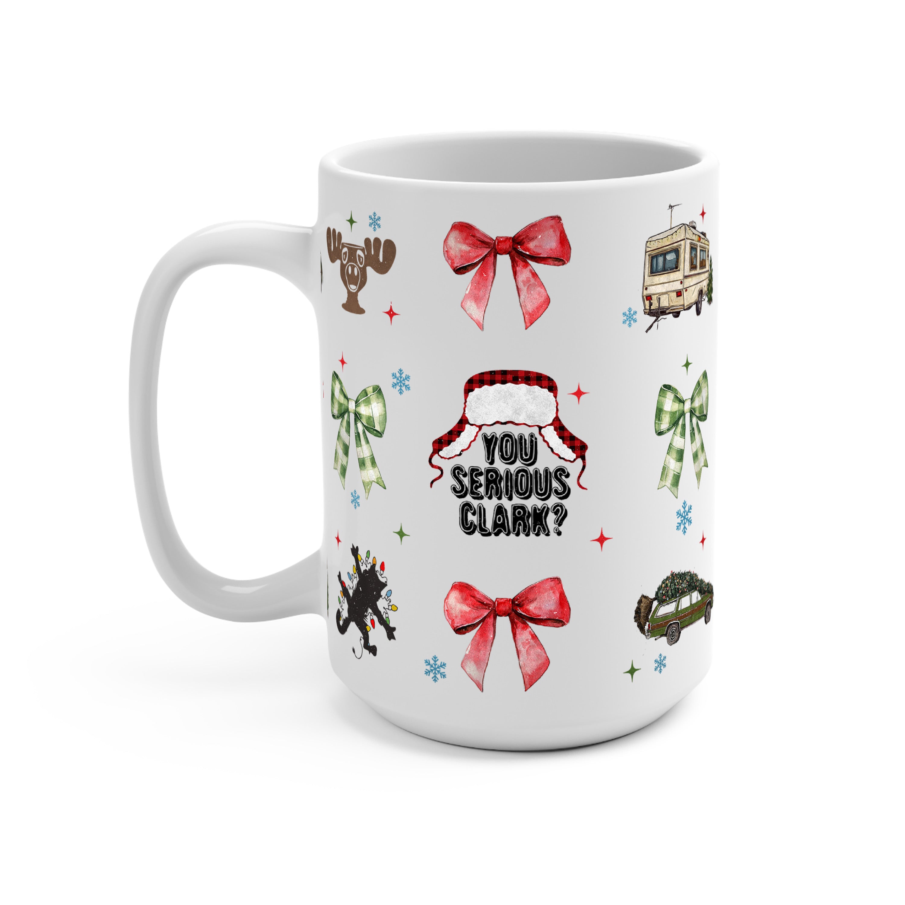 Cozy Christmas Vibes Glass Cup, Mug & Tumbler with Lid and Straw