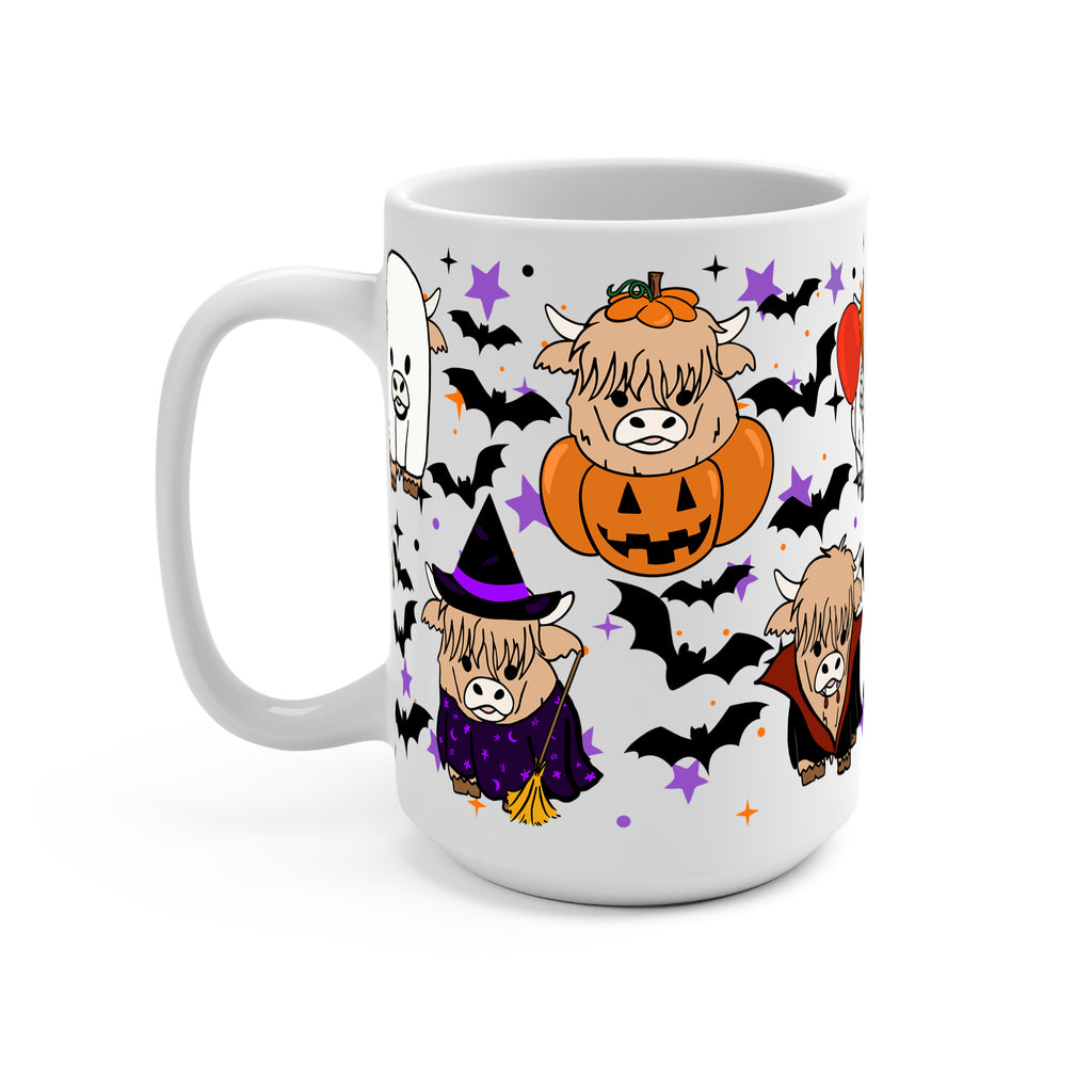 Highland Horror Glass Cup, Mug & Tumbler with Lid and Straw
