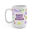 Nurse Daily Affirmations Glass Cup, Mug & Tumbler with Lid and Straw