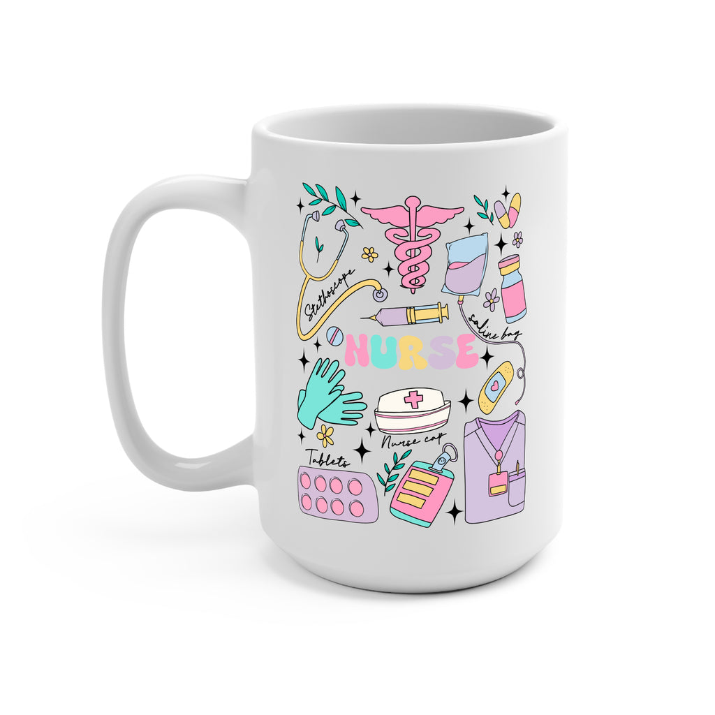 Sips And Scrubs Medical Glass Cup, Mug & Tumbler with Lid and Straw