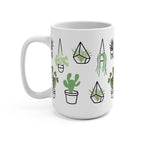 Botanical Greenery Plant Lover Glass Cup, Mug & Tumbler with Lid and Straw