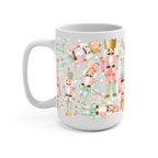 Pink Nutcracker Christmas Glass Cup, Mug & Tumbler with Lid and Straw