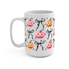 Halloween Coquette Pumpkins Glass Cup, Mug & Tumbler with Lid and Straw