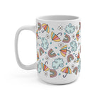 Spring Umbrella Aesthetic Glass Cup, Mug & Tumbler with Lid and Straw