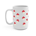 Red Mushroom Glass Cup, Mug & Tumbler with Lid and Straw