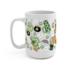 St. Patrick's Day Inspired Glass Cup, Mug & Tumbler with Lid and Straw