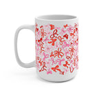 Coquette Valentine Glass Cup, Mug & Tumbler with Lid and Straw