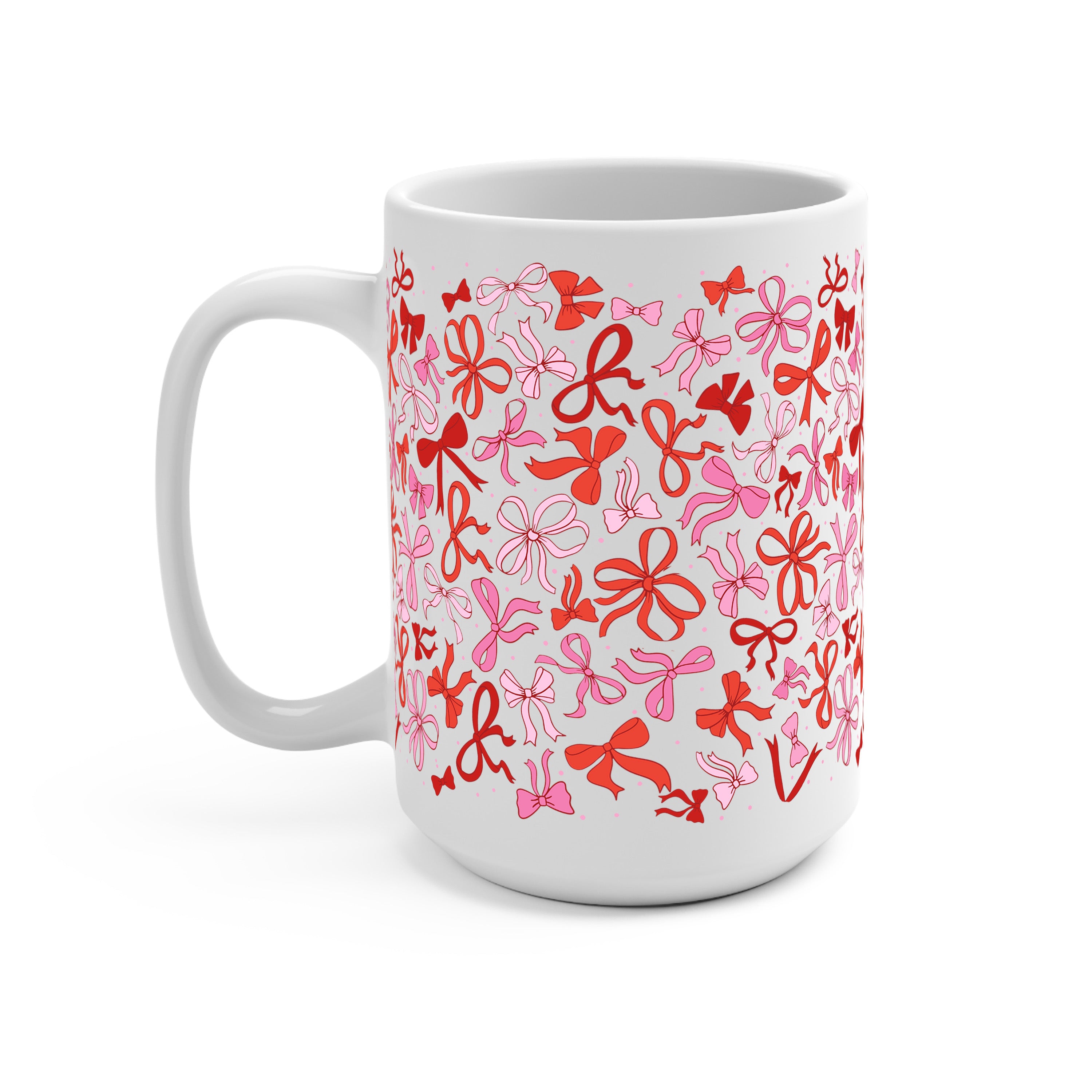 Coquette Valentine Glass Cup, Mug & Tumbler with Lid and Straw