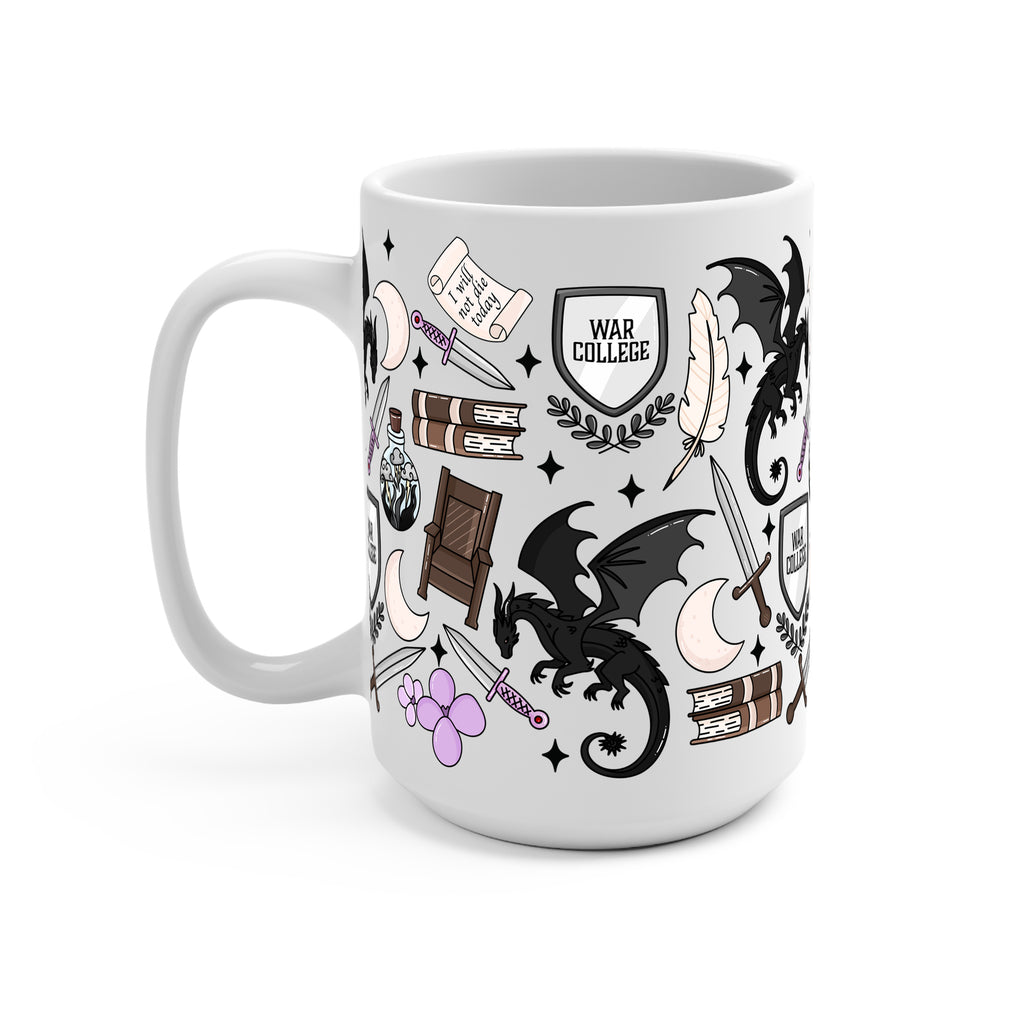 War College Glass Cup, Mug & Tumbler with Lid and Straw