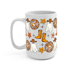 Western Disco Ghost Glass Cup, Mug & Tumbler with Lid and Straw
