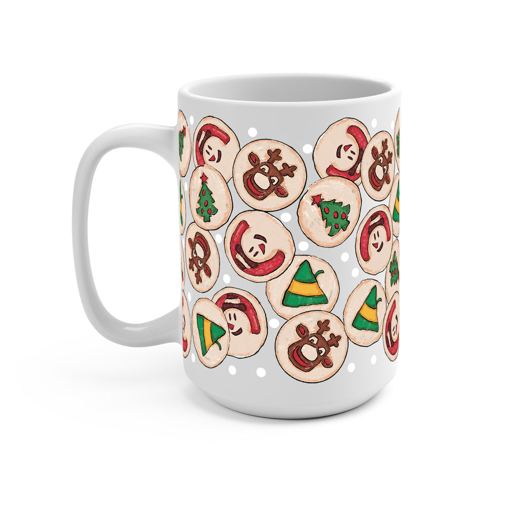 Christmas Cookies Glass Cup, Mug & Tumbler with Lid and Straw