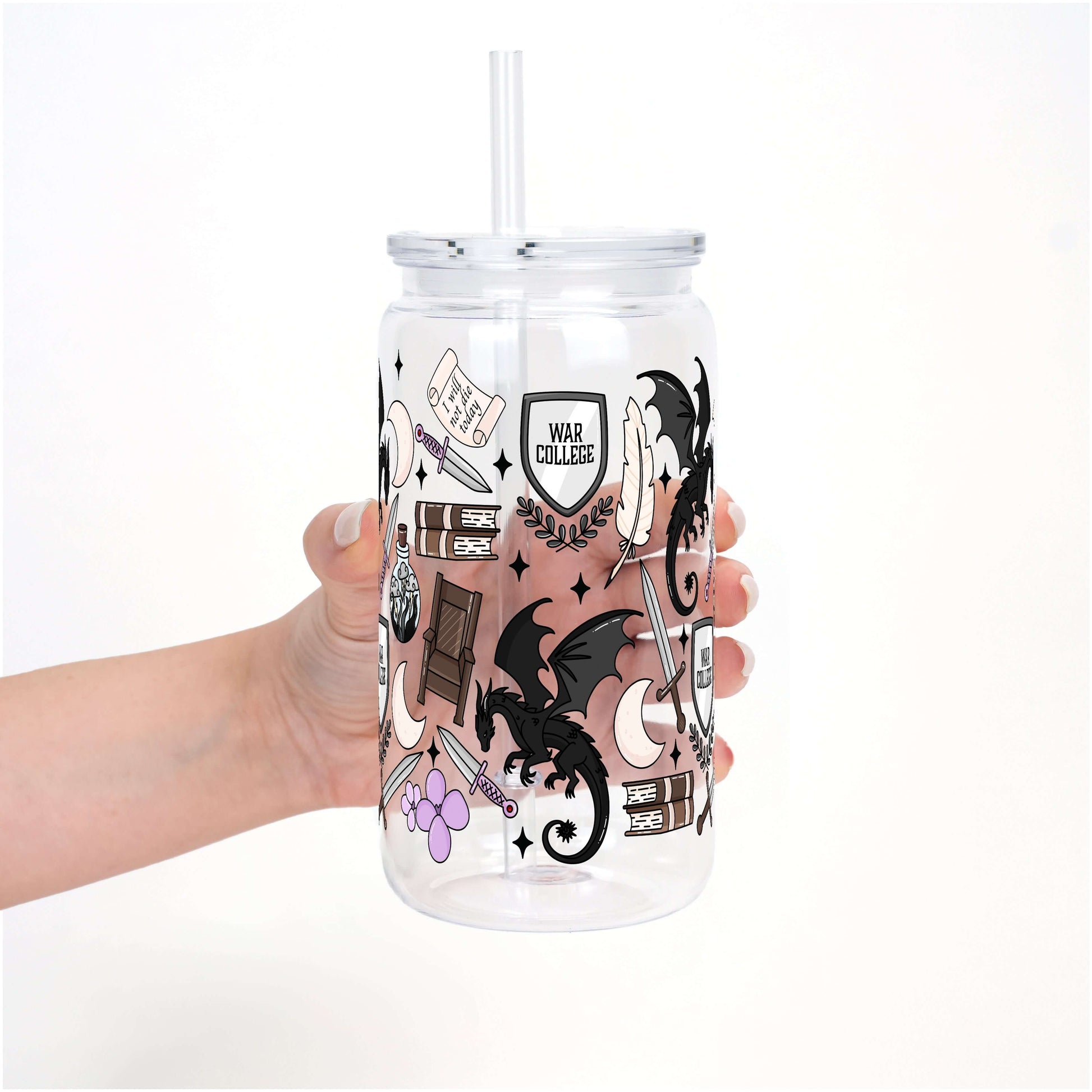 War College Cup with Lid and Straw from Sip Sip Hooray – Tumblers