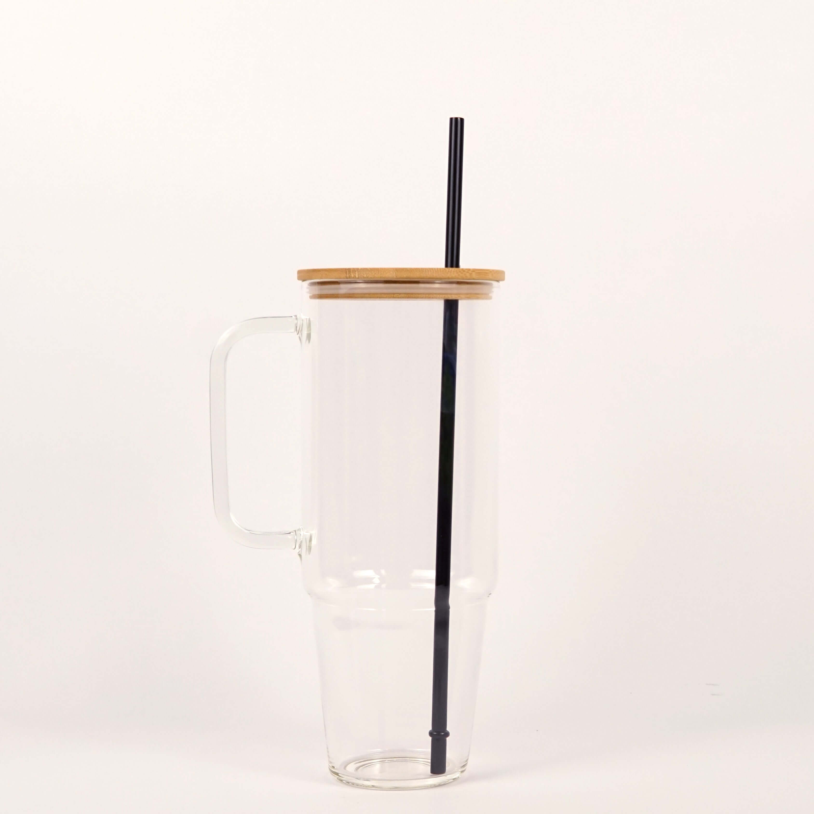 White or Black 40oz Tumbler Plastic Reusable Straw