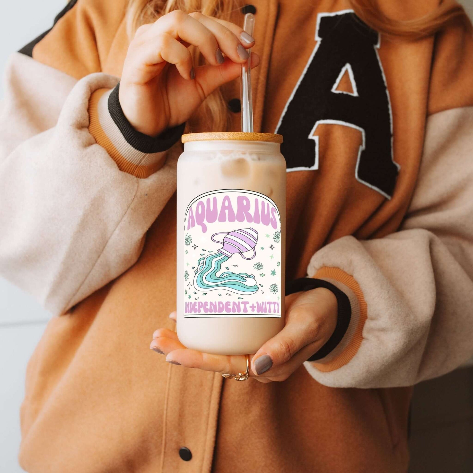 Zodiac Astrology Horoscope Cup With Lid and Straw from Sip Sip Hooray – Drinkware