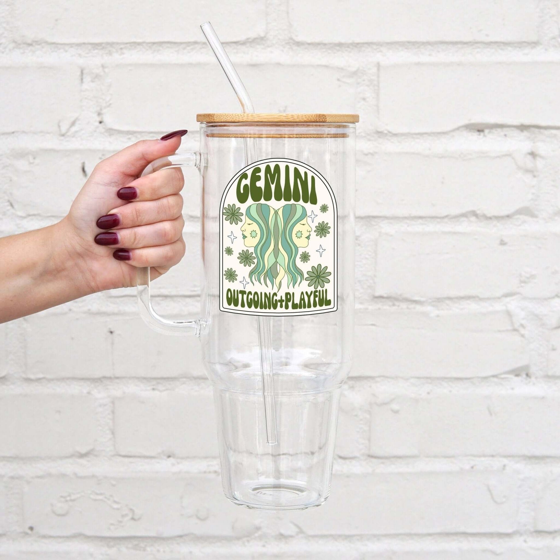 Zodiac Astrology Horoscope Sign 40oz Tumbler With Lid and Straw from Sip Sip Hooray – Drinkware