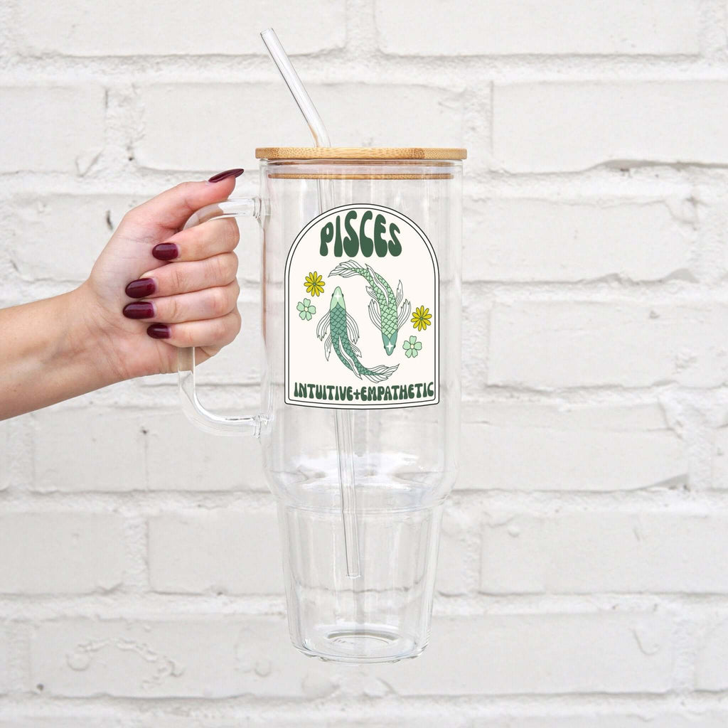 Zodiac Astrology Horoscope Sign 40oz Tumbler With Lid and Straw from Sip Sip Hooray – Drinkware