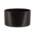 Black Glitter Silicone Tumbler Boot original UVDTF-printed design on a handmade glass tumbler with bamboo lid and straw by Sip-Sip Hooray!
