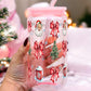 Christmas Bow Clause 16oz With Lid and Straw