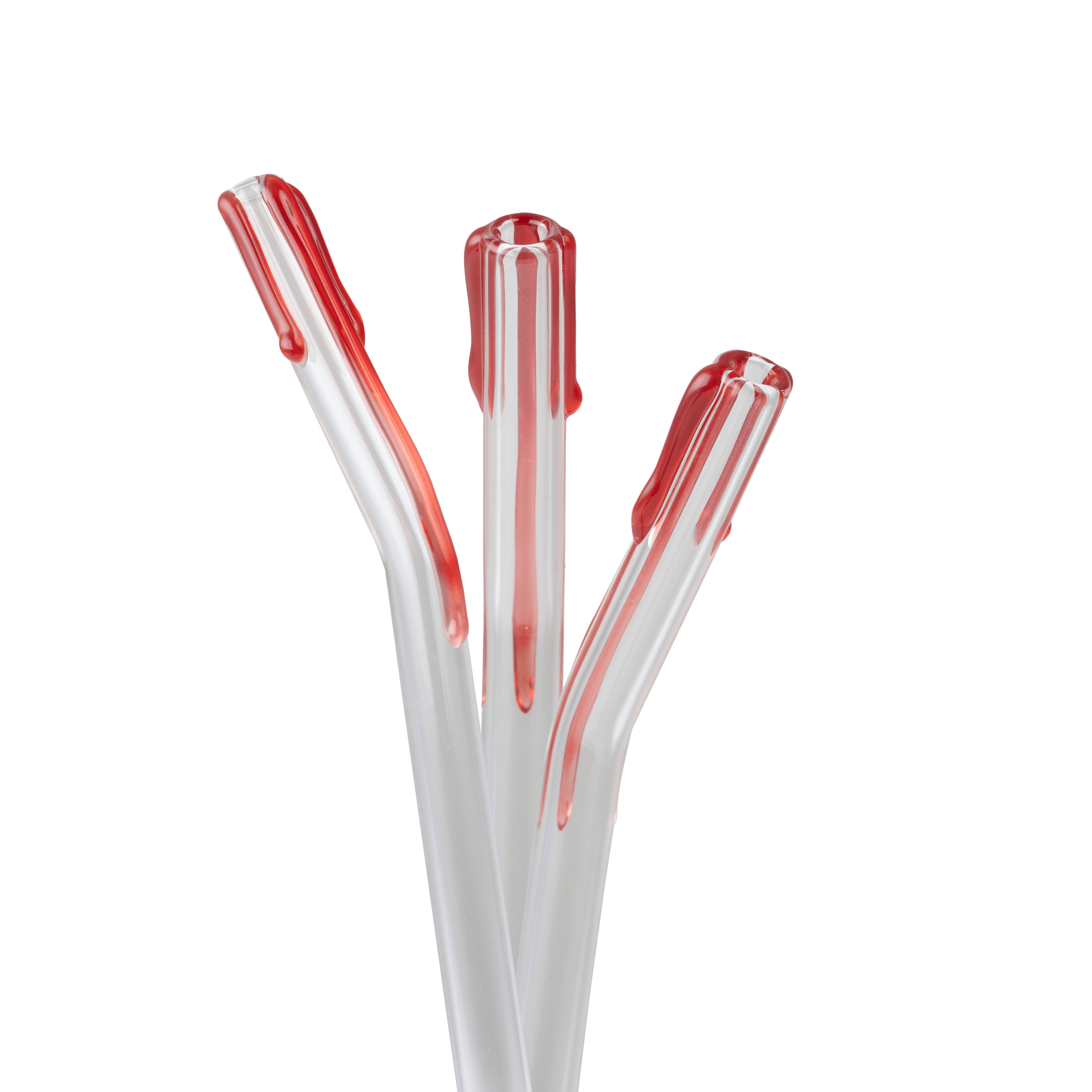 Blood Drip Glass Reusable Straw