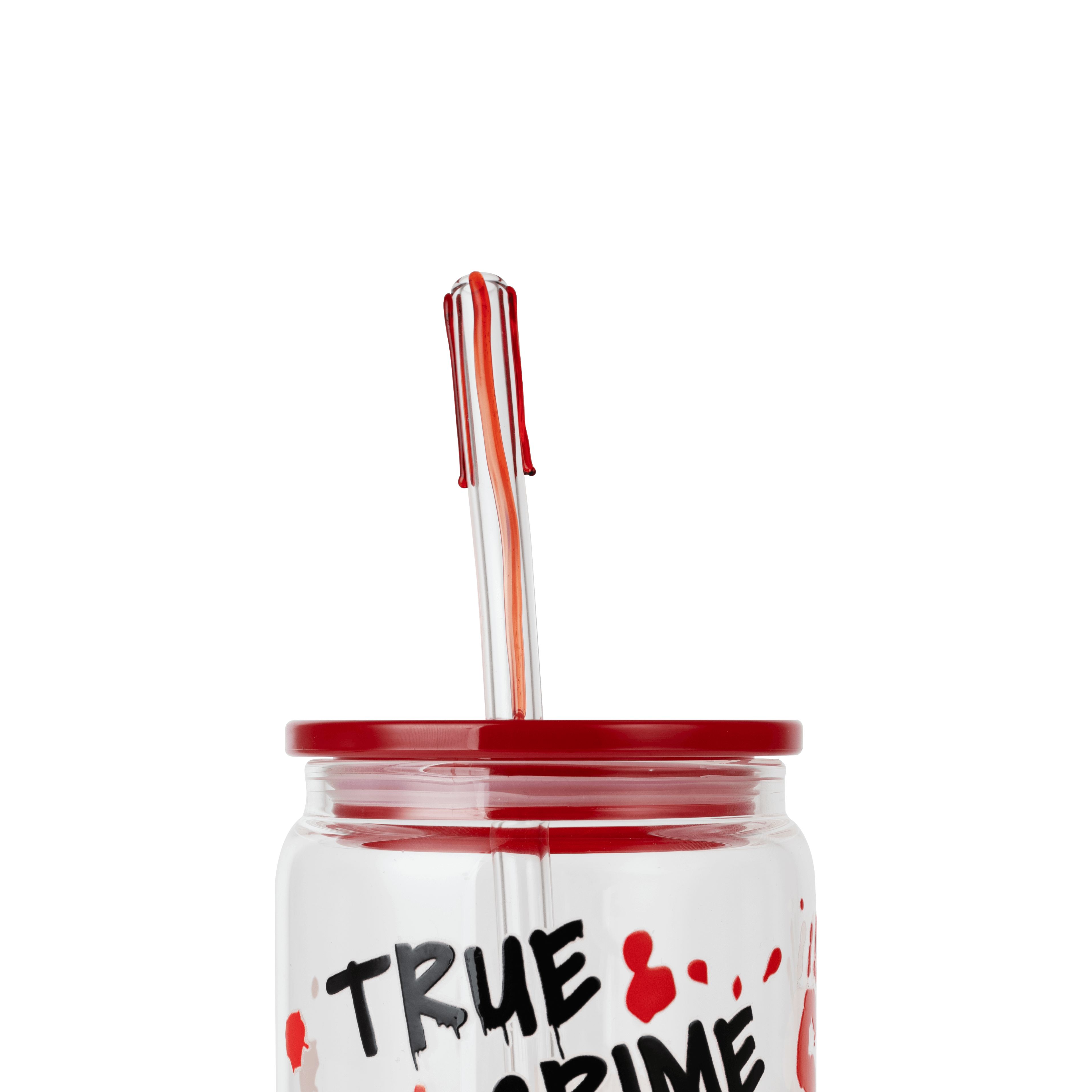 Blood Drip Glass Reusable Straw