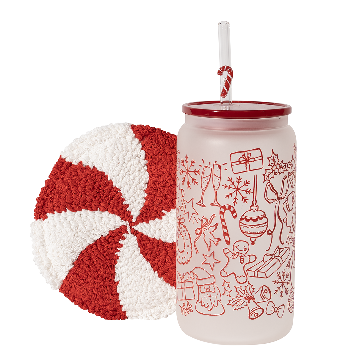 16oz Frosted Christmas Doodles Gift Bundle