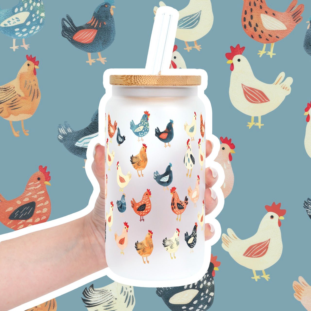 Chicken Lover Cup With Lid and Straw - Sip Sip Hooray