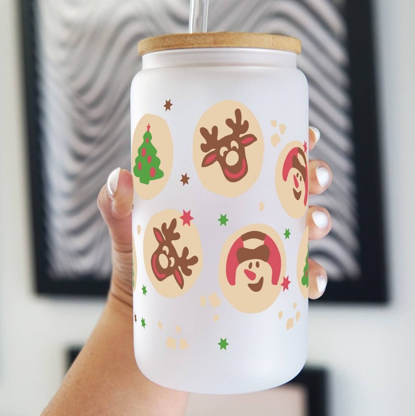 Christmas Sugar Cookies Cup with Lid and Straw from Sip Sip Hooray – Tumblers