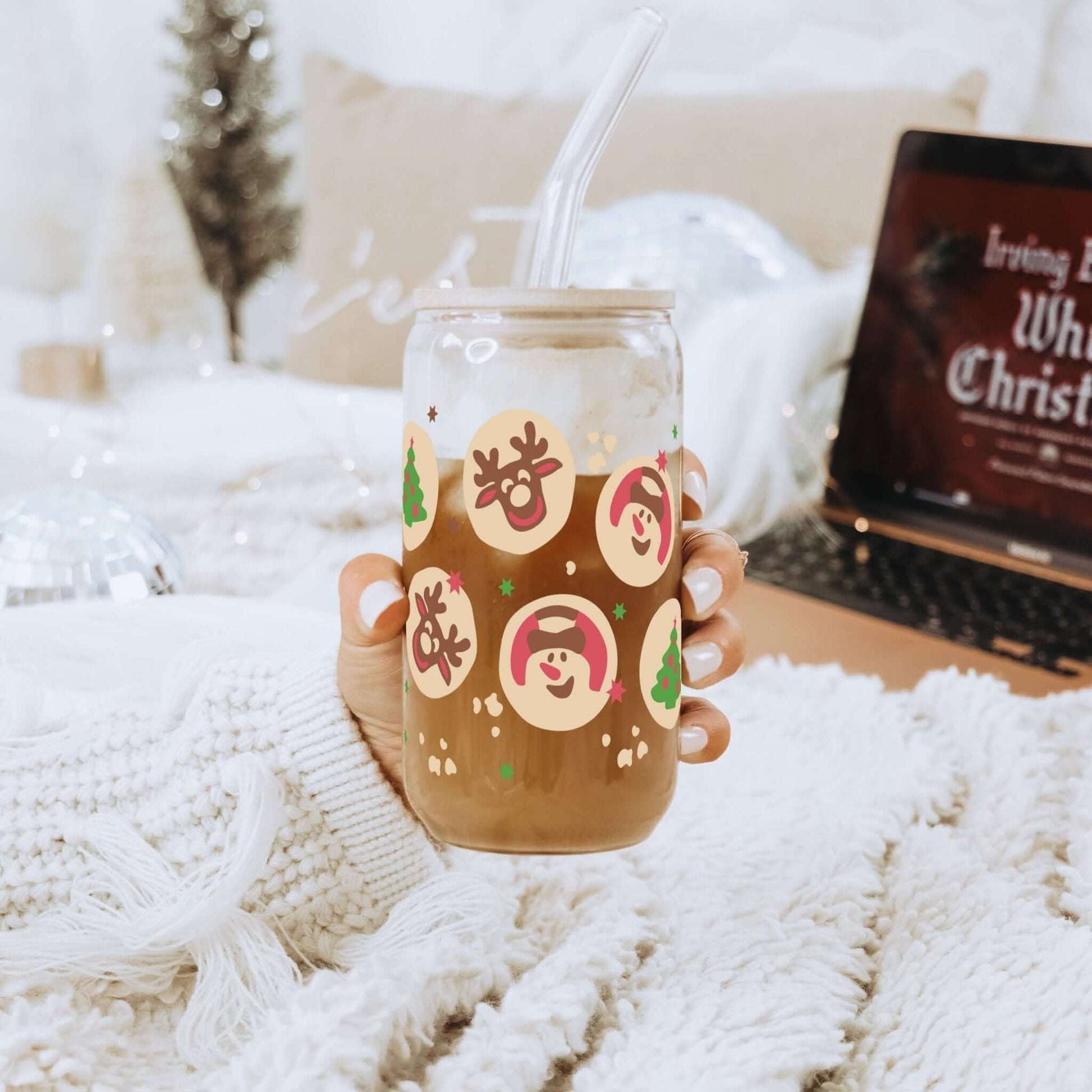 Christmas Sugar Cookies Cup with Lid and Straw from Sip Sip Hooray – Tumblers