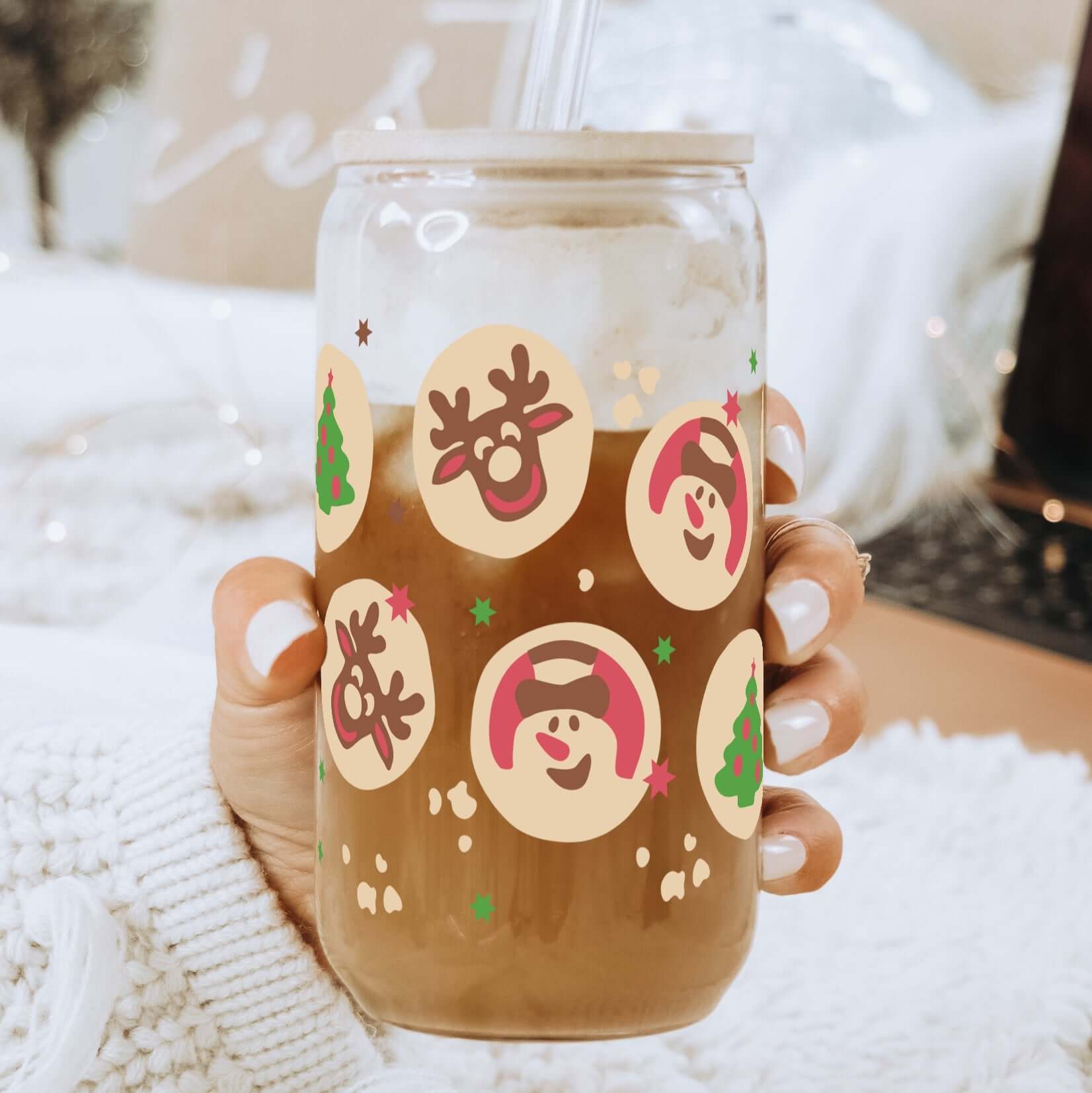 Christmas Sugar Cookies Cup with Lid and Straw from Sip Sip Hooray – Tumblers