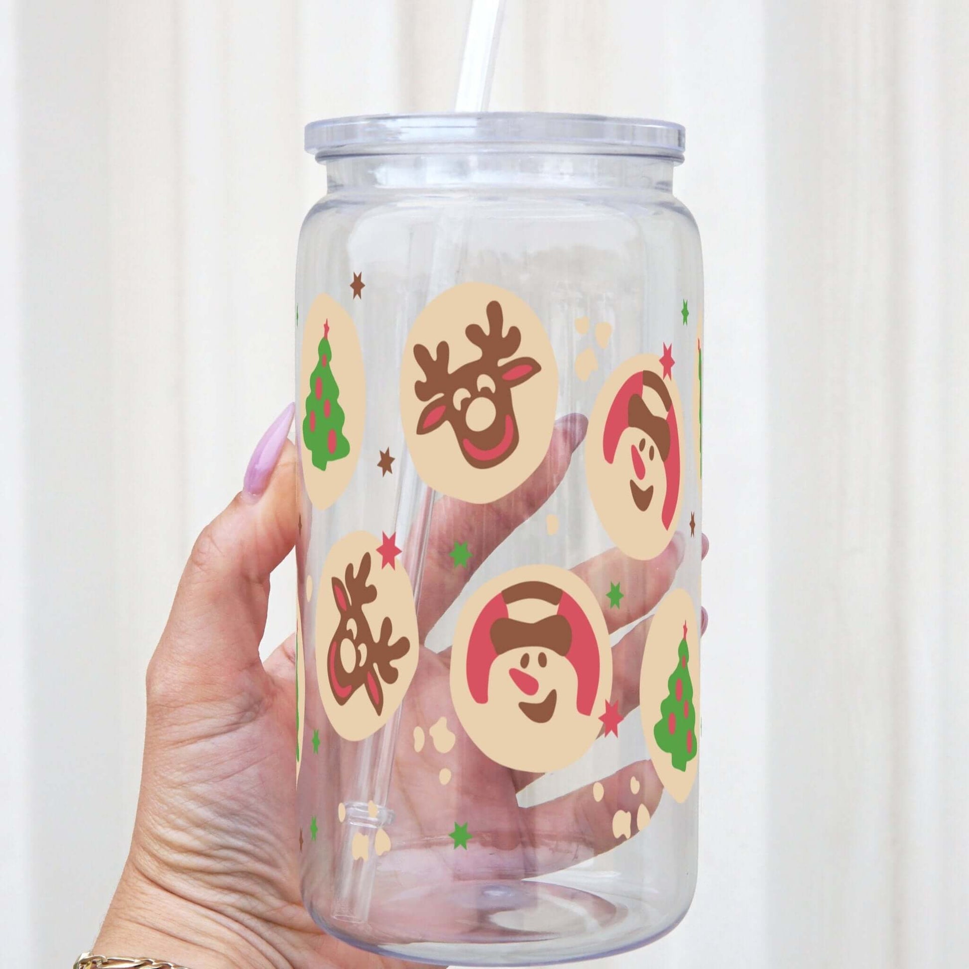 Christmas Sugar Cookies Cup with Lid and Straw from Sip Sip Hooray – Tumblers